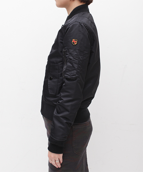 Schott MA-1ジャケット オリーブ ナノユニバース別注　Lサイズ　美品 Schott MA-1ジャケット オリーブ ナノユニバース別注 Lサイズ 美