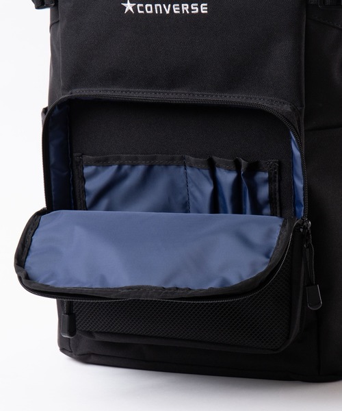 CONVERSE（コンバース）の「∴WEGO/CONVERSE別注ボックスリュックサック（バックパック/リュック・メンズ・ブラック・FREE）」の8枚目の写真