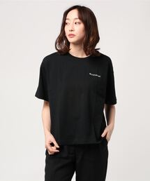 【CONVERSE/コンバース】ロゴ刺繍ドロップショルダーTシャツ ビッグシルエット ワンポイント