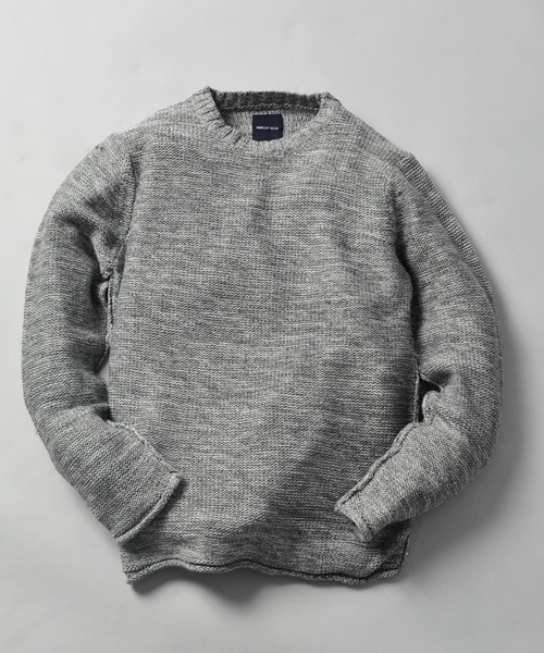 SHIPS JET BLUE（シップスジェットブルー）の「SHIPS JET BLUE(シップス ジェットブルー): メランジ クルーネックニット 14AW■（ニット/セーター・メンズ・チャコールグレー/ナチュラル/ネイビー/ワイン・MEDIUM/LARGE/SMALL）」の2枚目の写真