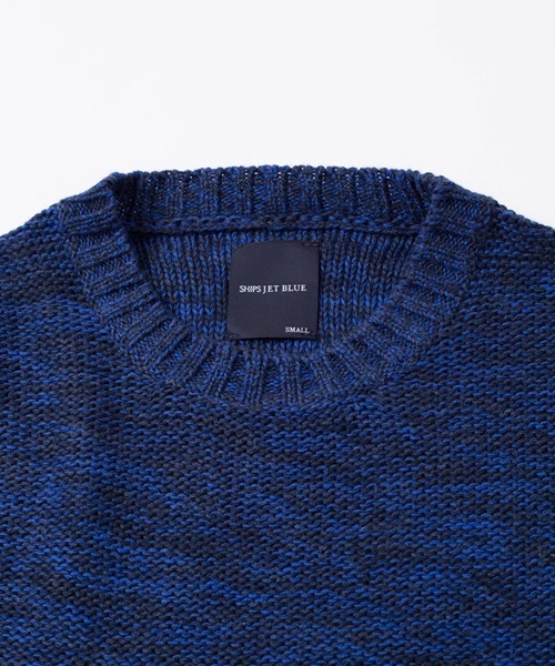 SHIPS JET BLUE（シップスジェットブルー）の「SHIPS JET BLUE(シップス ジェットブルー): メランジ クルーネックニット 14AW■（ニット/セーター・メンズ・チャコールグレー/ナチュラル/ネイビー/ワイン・MEDIUM/LARGE/SMALL）」の5枚目の写真
