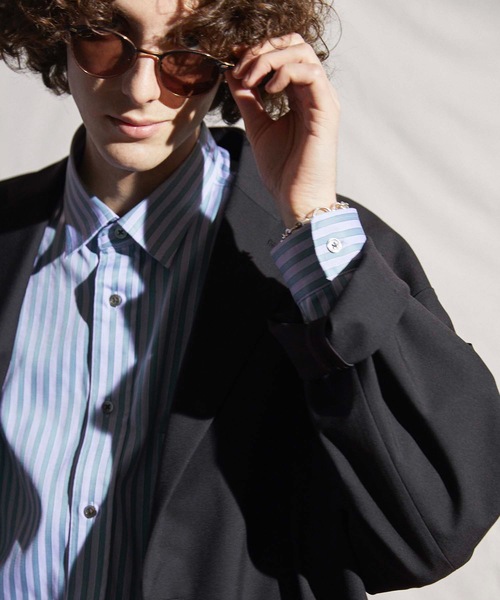 MAISON SPECIAL(メゾンスペシャル)の「《ユニセックスアイテム》チェック/無地ストレッチスーパーオーバーテーラードジャケット 【MAISON SPECIAL/メゾンスペシャル】■セットアップ対応■(テーラードジャケット・メンズ・ブラック/ベージュ/ネイビー/ブラウン・44/46/48)」の15枚目の写真