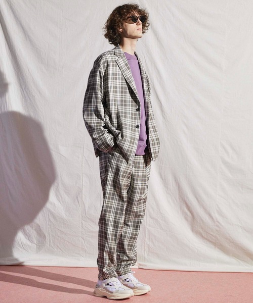 MAISON SPECIAL(メゾンスペシャル)の「《ユニセックスアイテム》チェック/無地ストレッチスーパーオーバーテーラードジャケット 【MAISON SPECIAL/メゾンスペシャル】■セットアップ対応■(テーラードジャケット・メンズ・ブラック/ベージュ/ネイビー/ブラウン・44/46/48)」の11枚目の写真