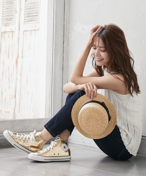 CONVERSE（コンバース）の「ALLSTAR100　SHINYMETALIC（スニーカー・レディース・ゴールド/ゴールド系その他・4.5/5/6/4）」の8枚目の写真