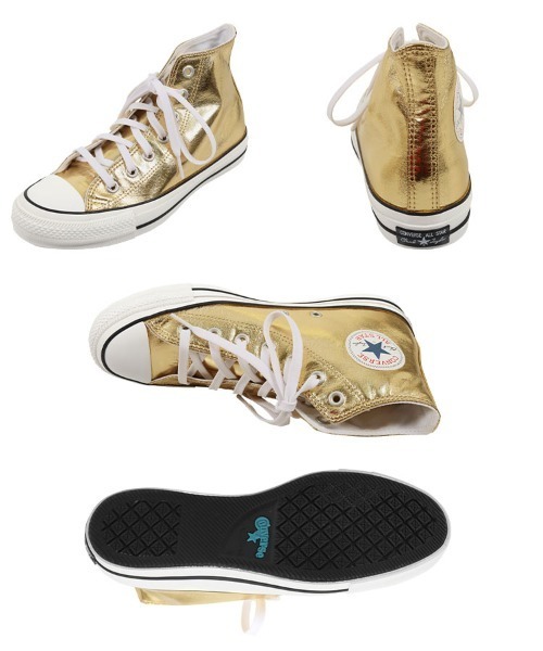 CONVERSE（コンバース）の「ALLSTAR100　SHINYMETALIC（スニーカー・レディース・ゴールド/ゴールド系その他・4.5/5/6/4）」の12枚目の写真