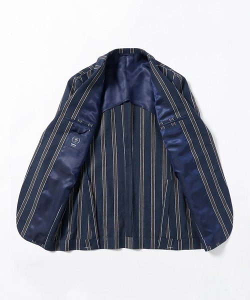 BEAMS F / ANGELICO リネンコットン ストライプ ジャケット BEAMS F