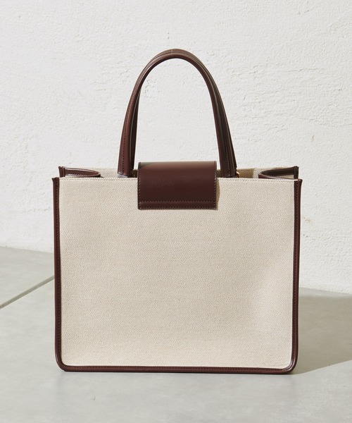 mystic（ミスティック）の「WEB限定 loti  キャンバスコンビスクエアバッグ（ショルダーバッグ・レディース・ブラック/ブラウン・FREE）」の18枚目の写真