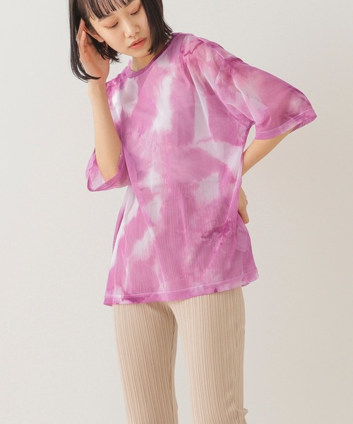 セール Beams Dot タイダイ柄シアーt テレコタンクトップセット Tシャツ カットソー Beams Dot ビームスドット のファッション通販 Zozotown