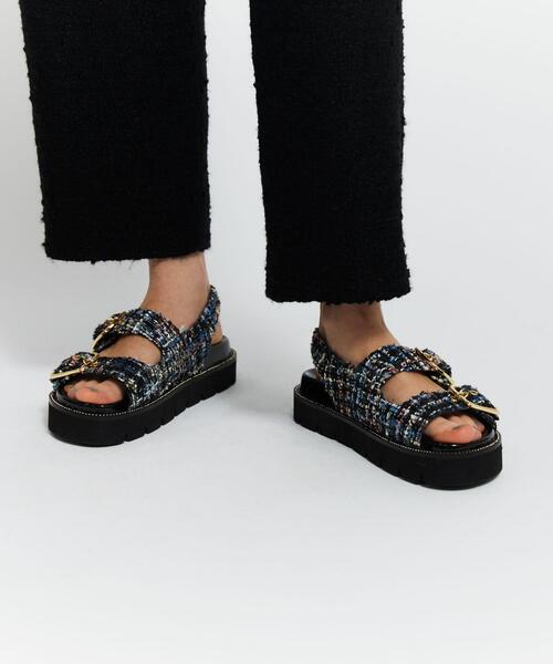 UNITED ARROWS（ユナイテッドアローズ）の「UWFM 2BELT FTBT サンダル（サンダル・レディース・ブラック/その他1・38/36/35/37）」の5枚目の写真