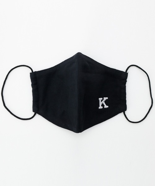 Catherine Cottage（キャサリンコテージ）の「イニシャル刺しゅう入りマスク（マスク・キッズ・A/H/K/M/R/S/Y/ブラック系その他5/ブラック系その他2/ブラック系その他6/ブラック系その他3/ブラック系その他/ブラック系その他4・FREE）」の14枚目の写真
