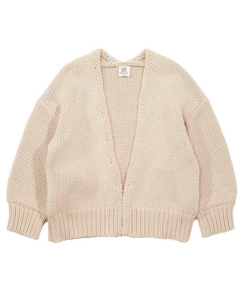 devirock（デビロック）の「ざっくりカーディガン（カーディガン/ボレロ・キッズ・ヘザーチャコール/キャメル/ベージュ/アイボリー・120cm/140cm/130cm/160cm/100cm/150cm/110cm）」の12枚目の写真