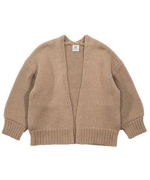 devirock（デビロック）の「ざっくりカーディガン（カーディガン/ボレロ・キッズ・ヘザーチャコール/キャメル/ベージュ/アイボリー・120cm/140cm/130cm/160cm/100cm/150cm/110cm）」の14枚目の写真