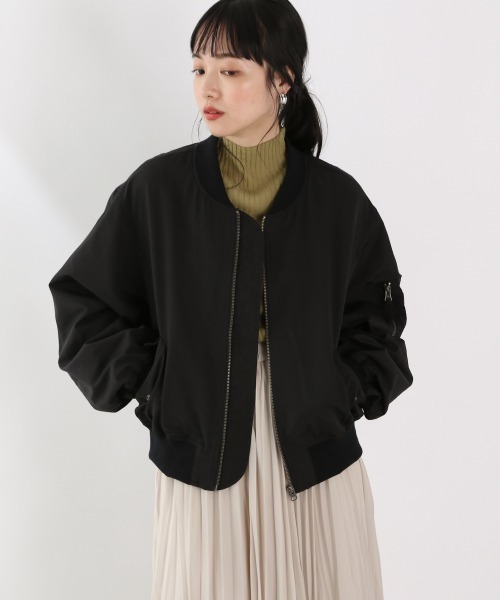 LOWRYS FARM（ローリーズファーム）の「ビックシルエットＭＡ－１　892569（MA-1・レディース・ブラック/カーキ/アイボリー・FREE）」の15枚目の写真