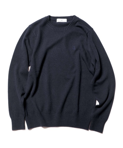 SOPHNET. ソフネット ニット・セーター 紺 L 3328225L0012 SOPHNET.(ソフネット)の「AUTHENTIC SCORPION LOGO CASHMERE