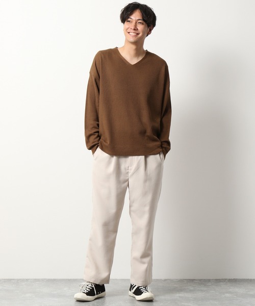 LAKOLE（ラコレ）の「起毛ワイドパンツ / LAKOLE（その他パンツ・メンズ・チャコール/ブラック/アイボリー/ブラウン・MEDIUM/SMALL/LARGE）」の5枚目の写真