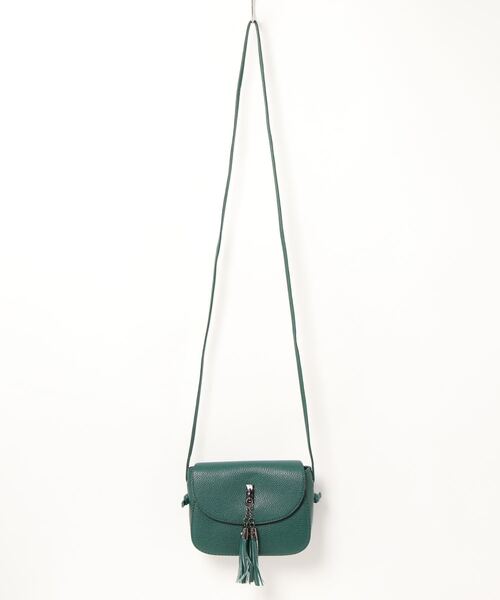 Burner（バーナー）の「【OKUOKU　0909】タッセル付き　ミニショルダーバック　oku-ba-7（ショルダーバッグ・レディース・カーキ/レッド/ピンク/オレンジ/パープル/グレー/ブラック/その他12/その他11/その他9/その他13/その他10/その他14・FREE）」の2枚目の写真