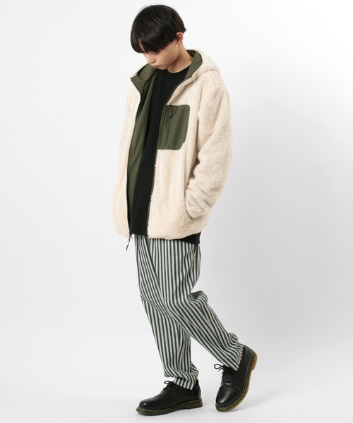 make a ray!（メイク ア レイ！）の「ボアファー×ナイロンマウンテンパーカー/リバーシブル（マウンテンパーカー・メンズ・ホワイト/その他1/グレー/ブラック・M/XL/L）」の20枚目の写真