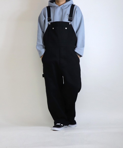 ILL'S(イルズ)の「ILL'S / イルズ ワイドオーバーオール(サロペット/オーバーオール・メンズ・ホワイト/ブラック/ベージュ/インディゴブルー・M/L)」の3枚目の写真