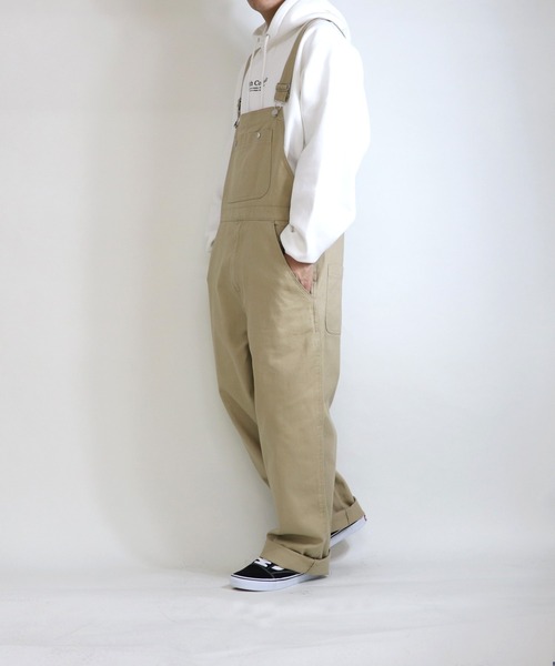 ILL'S(イルズ)の「ILL'S / イルズ ワイドオーバーオール(サロペット/オーバーオール・メンズ・ホワイト/ブラック/ベージュ/インディゴブルー・M/L)」の14枚目の写真