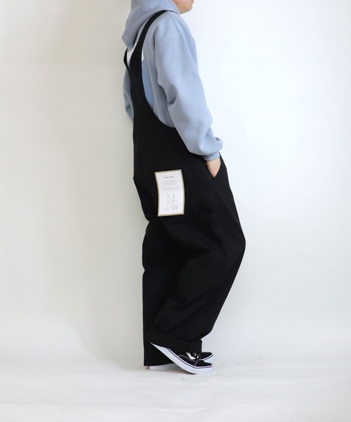 ILL'S(イルズ)の「ILL'S / イルズ ワイドオーバーオール(サロペット/オーバーオール・メンズ・ホワイト/ブラック/ベージュ/インディゴブルー・M/L)」の12枚目の写真