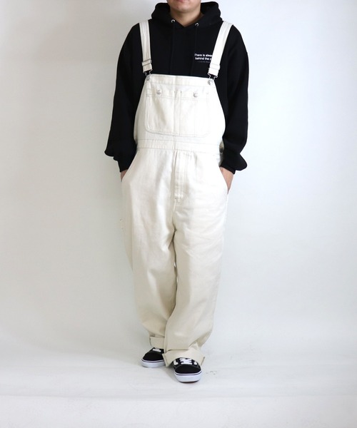 ILL'S(イルズ)の「ILL'S / イルズ ワイドオーバーオール(サロペット/オーバーオール・メンズ・ホワイト/ブラック/ベージュ/インディゴブルー・M/L)」の5枚目の写真