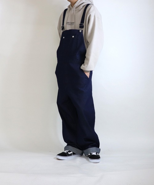 ILL'S(イルズ)の「ILL'S / イルズ ワイドオーバーオール(サロペット/オーバーオール・メンズ・ホワイト/ブラック/ベージュ/インディゴブルー・M/L)」の18枚目の写真