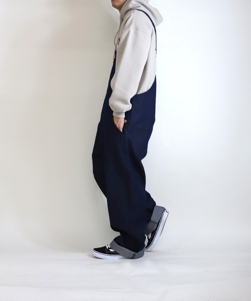 ILL'S(イルズ)の「ILL'S / イルズ ワイドオーバーオール(サロペット/オーバーオール・メンズ・ホワイト/ブラック/ベージュ/インディゴブルー・M/L)」の19枚目の写真
