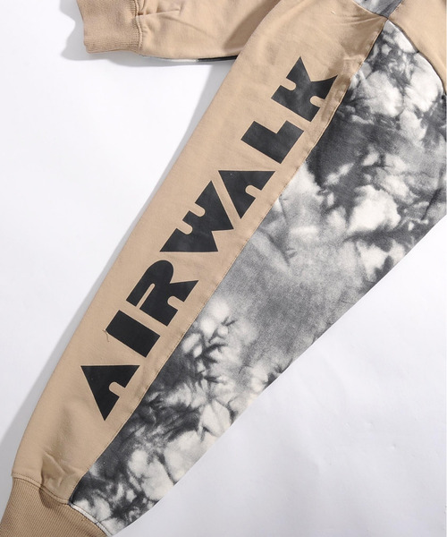 AIRWALK(エアウォーク)の「【neos -addictive design-】ルーズシルエット AIRWALK タイダイ染め アートプリント プル パーカー(パーカー・メンズ・ホワイト/ブラック/ベージュ/ブラック系その他/グレー系その他/パープル系その他・MEDIUM/LARGE/X-LARGE)」の15枚目の写真