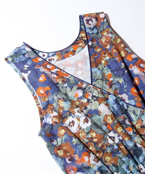 F/CE. （エフシーイー）の「F/CE. FLORAL PRINT CACHE-COEUR SALOPETTE / エフシーイー 花柄サロペット（サロペット/オーバーオール・レディース・ブルー/その他・S）」の5枚目の写真