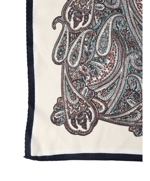MURUA（ムルーア）の「ペイズリーパターンスカーフ（ストール/ショール・レディース・アイボリー/グリーン・FREE）」の5枚目の写真