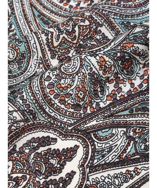 MURUA（ムルーア）の「ペイズリーパターンスカーフ（ストール/ショール・レディース・アイボリー/グリーン・FREE）」の6枚目の写真