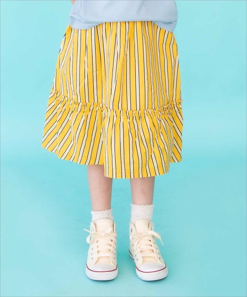 RAGMART（ラグマート）の「ロングスカート ミモレ丈（レギンス/スパッツ・キッズ・パープル/イエロー/レッド・80ｃｍ/90cm/95cm）」の2枚目の写真