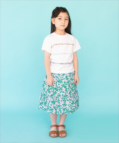 RAGMART（ラグマート）の「ロングスカート ミモレ丈（レギンス/スパッツ・キッズ・パープル/イエロー/レッド・80ｃｍ/90cm/95cm）」の5枚目の写真