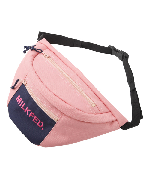 MILKFED.（ミルクフェド）の「FUNNY PACK STENCIL　（ファニーパック/ボディバッグ/カモ）（ボディバッグ/ウエストポーチ・レディース・ブラック/ピンク/カモフラージュ・ONE SIZE）」の3枚目の写真