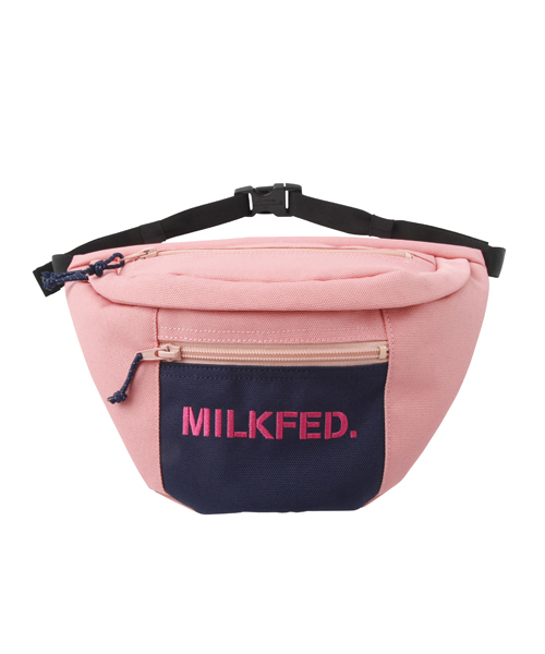 MILKFED.（ミルクフェド）の「FUNNY PACK STENCIL　（ファニーパック/ボディバッグ/カモ）（ボディバッグ/ウエストポーチ・レディース・ブラック/ピンク/カモフラージュ・ONE SIZE）」の5枚目の写真