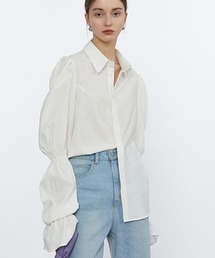 Fano Studios | 【Fano Studios】【2021SS】Double gather sleeve cotton shirts FC21S098(シャツ/ブラウス)