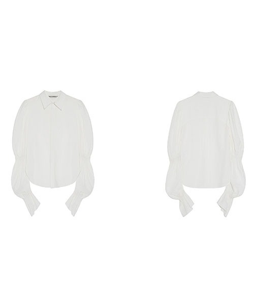 Fano Studios(ファノ ストゥディオズ)の「【Fano Studios】Double gather sleeve cotton shirts FC21S098(シャツ/ブラウス・レディース・ホワイト・L/S/M)」の11枚目の写真