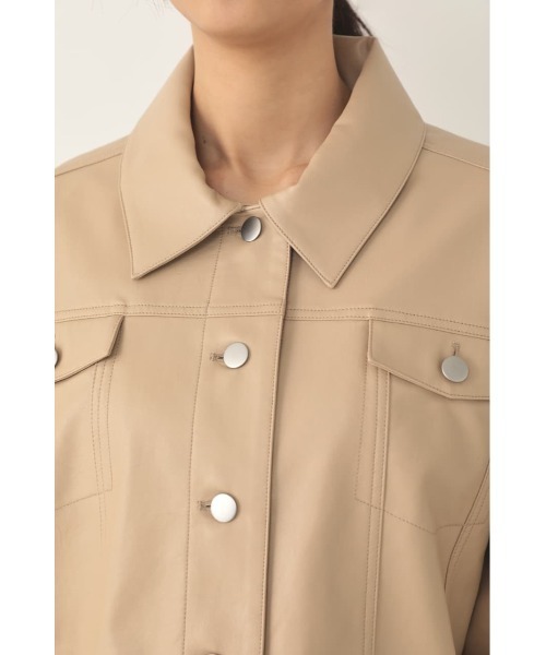 SHEL'TTER ORIGINAL（シェルターオリジナル）の「オーバーレザーブルゾン（ブルゾン・レディース・ブラック/ベージュ・FREE）」の16枚目の写真