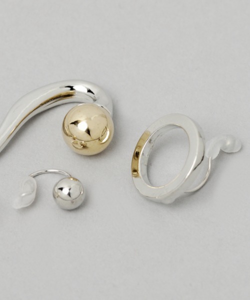 JEANASIS（ジーナシス）の「3Pイヤカフセット/941328（イヤーカフ・レディース・シルバー系その他/ゴールド系その他・FREE）」の4枚目の写真