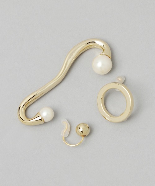 JEANASIS（ジーナシス）の「3Pイヤカフセット/941328（イヤーカフ・レディース・シルバー系その他/ゴールド系その他・FREE）」の6枚目の写真