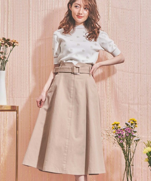 NOELA（ノエラ）の「ロゴ刺繍ニット（ニット/セーター・レディース・オフホワイト/ベージュ・FREE）」の7枚目の写真