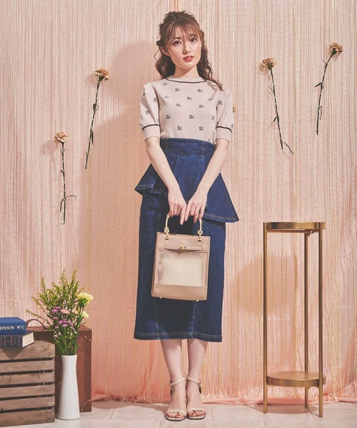 NOELA（ノエラ）の「ロゴ刺繍ニット（ニット/セーター・レディース・オフホワイト/ベージュ・FREE）」の11枚目の写真