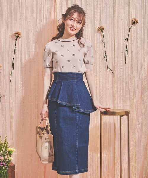 NOELA（ノエラ）の「ロゴ刺繍ニット（ニット/セーター・レディース・オフホワイト/ベージュ・FREE）」の13枚目の写真