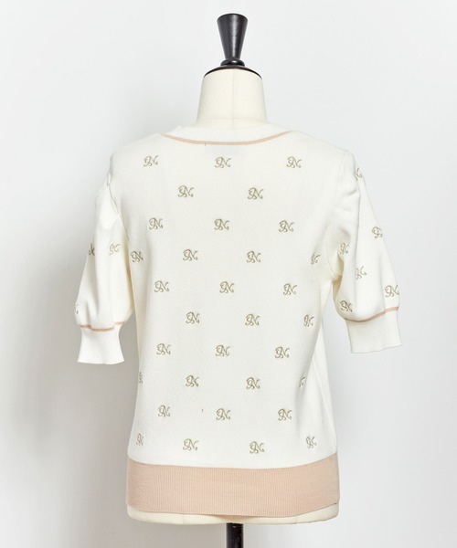 NOELA（ノエラ）の「ロゴ刺繍ニット（ニット/セーター・レディース・オフホワイト/ベージュ・FREE）」の17枚目の写真
