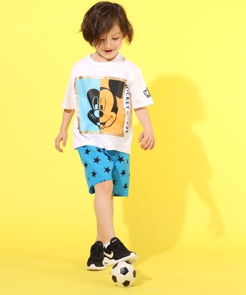 親子お揃い ディズニー マルチカラーtシャツ 49k