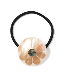 Ray BEAMS / フラワー シェル ヘアゴム