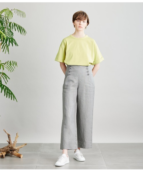 SIPULI（シプリ）の「[ULTIMA] Heavy Cotton Jersey ロールアップTシャツ（Tシャツ/カットソー・レディース・ライトグレー/ライトグリーン/レッド・2/3）」の13枚目の写真