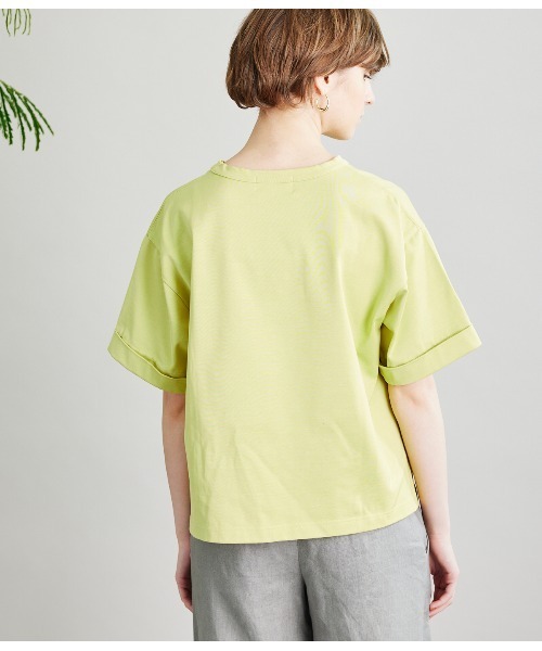 SIPULI（シプリ）の「[ULTIMA] Heavy Cotton Jersey ロールアップTシャツ（Tシャツ/カットソー・レディース・ライトグレー/ライトグリーン/レッド・2/3）」の16枚目の写真