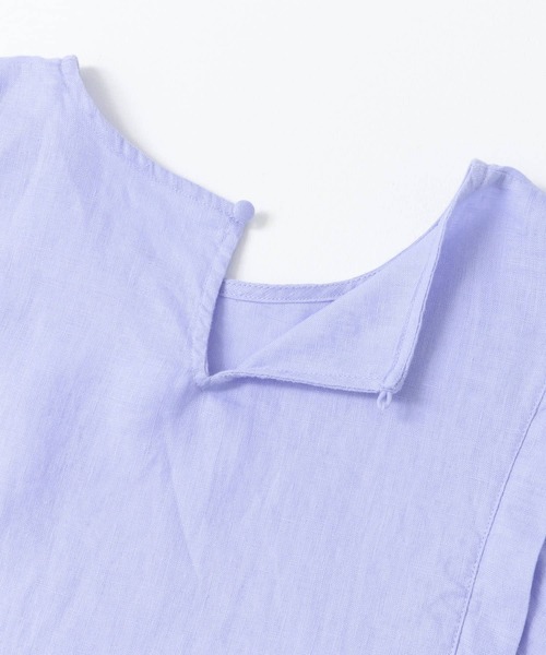 URBAN RESEARCH Sonny Label（アーバンリサーチサニーレーベル）の「リネンギャザータックスリーブブラウス（シャツ/ブラウス・レディース・ブルー系その他/イエロー系その他/ブラック/オフホワイト・FREE）」の10枚目の写真