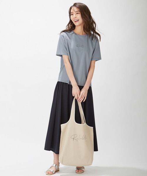 J.PRESS(ジェイプレス)の「PRINT TEE Tシャツ(Tシャツ/カットソー・レディース・グレー系/ホワイト系/サックスブルー系/黄土色系/ダークブラウン系・T15/T13)」の10枚目の写真
